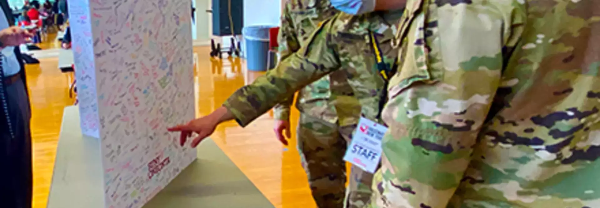 National Guard look at thank you card.