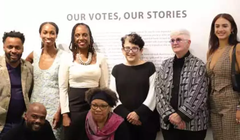 Students Curate Art Exhibit on Voter Suppression