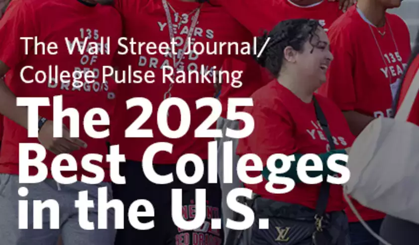 University Named to WSJ 2025 “Best Colleges” List