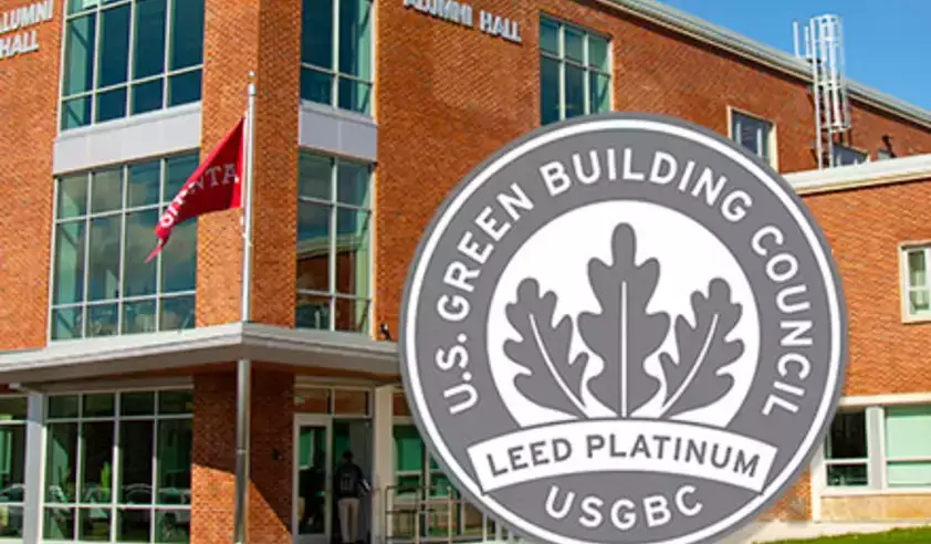 Alumni Hall Awarded Highest Green Building Rating