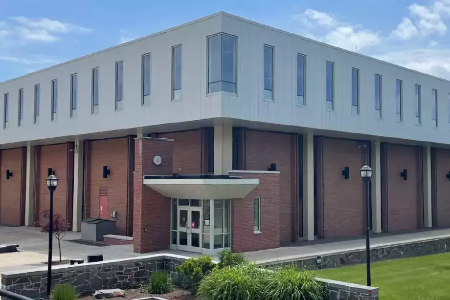 outside picture of library entrance near Argos Tea