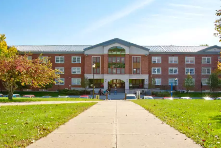 Front entrance of Tobey Hall.