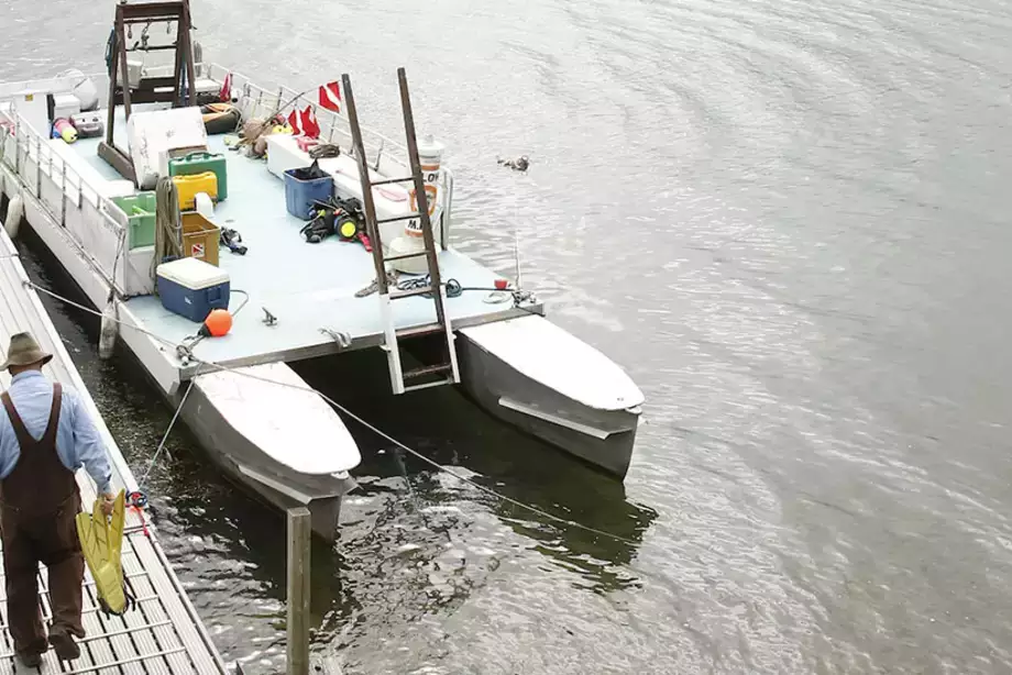 Paul Lord heading out to Boat