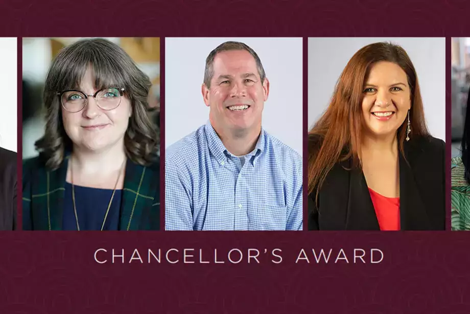 Five Faculty Receive 2022 Chancellor’s Award for Excellence