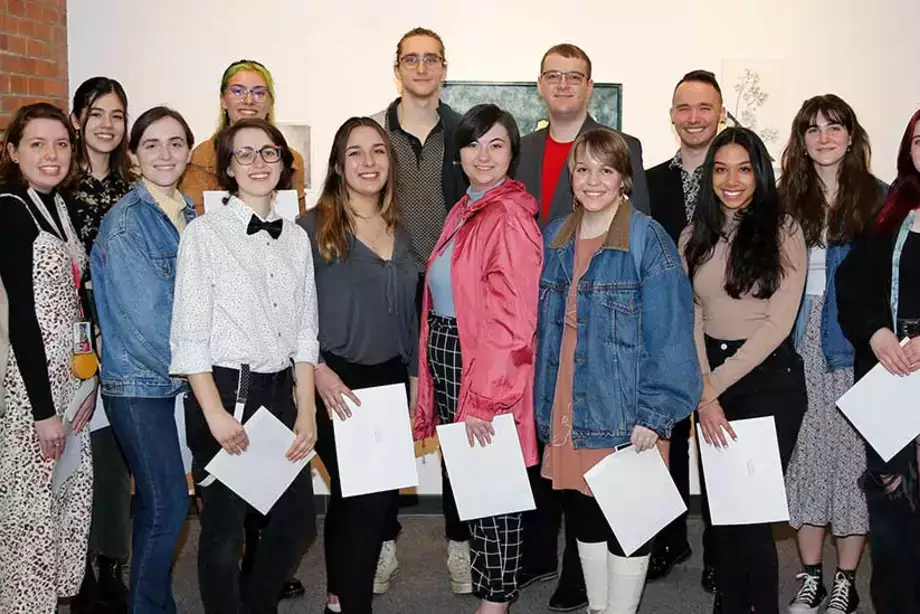 Winners 2022 Annual Juried Student Art Show Reception