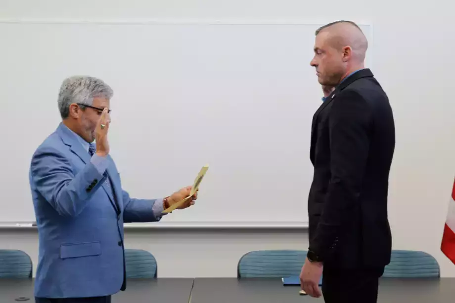 Police Chief Swearing-In Ceremony