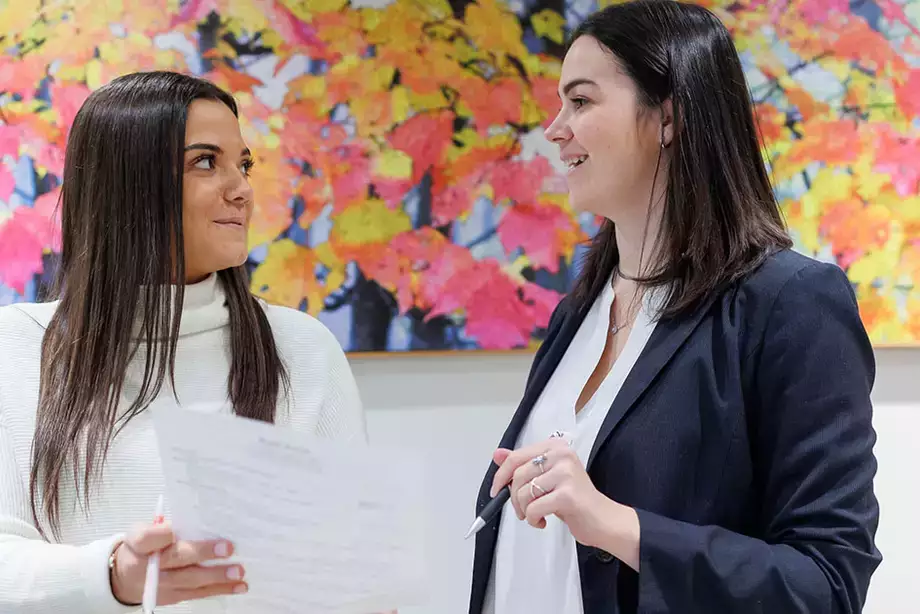 Career Counselor with Student
