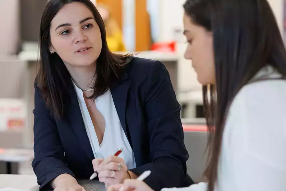 Career Counselor with Student
