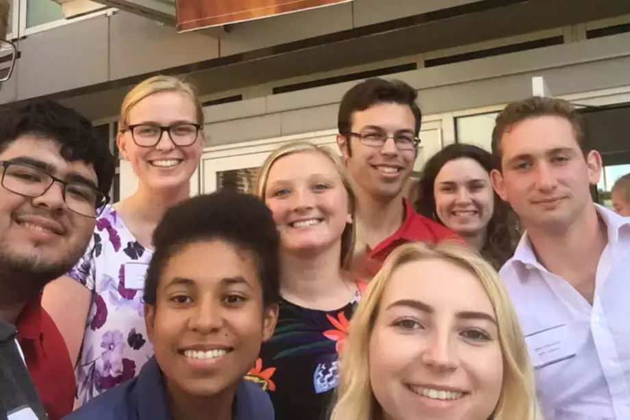 Meteorology majors at the Storm Conference