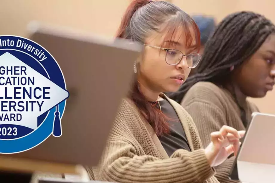 Students in IRC lecture hall 