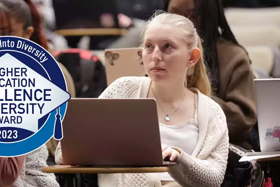 Students in IRC lecture hall 
