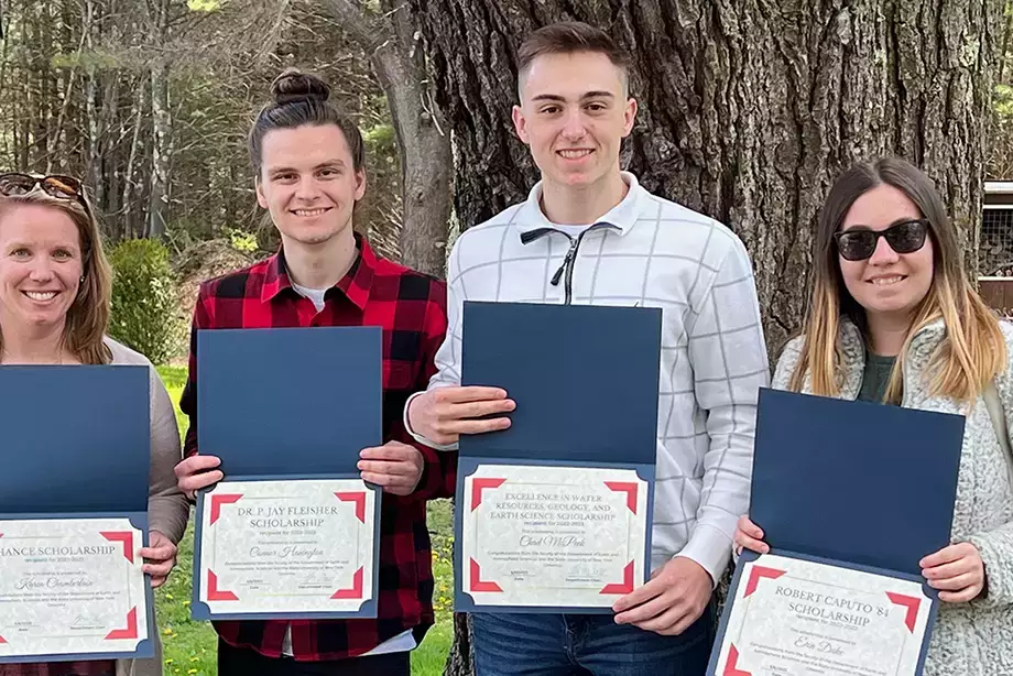 Majors awarded scholarships at department picnic