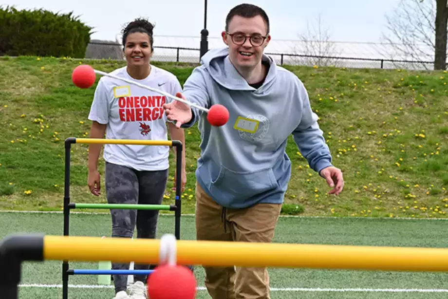 Students Volunteer at Spring EDD Adaptive Sports