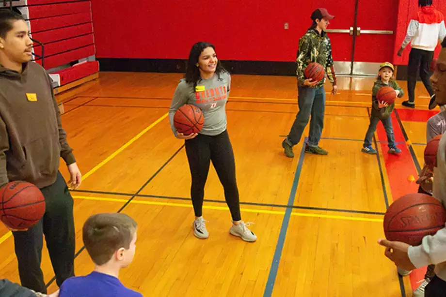 Students Volunteer at Spring EDD Adaptive Sports
