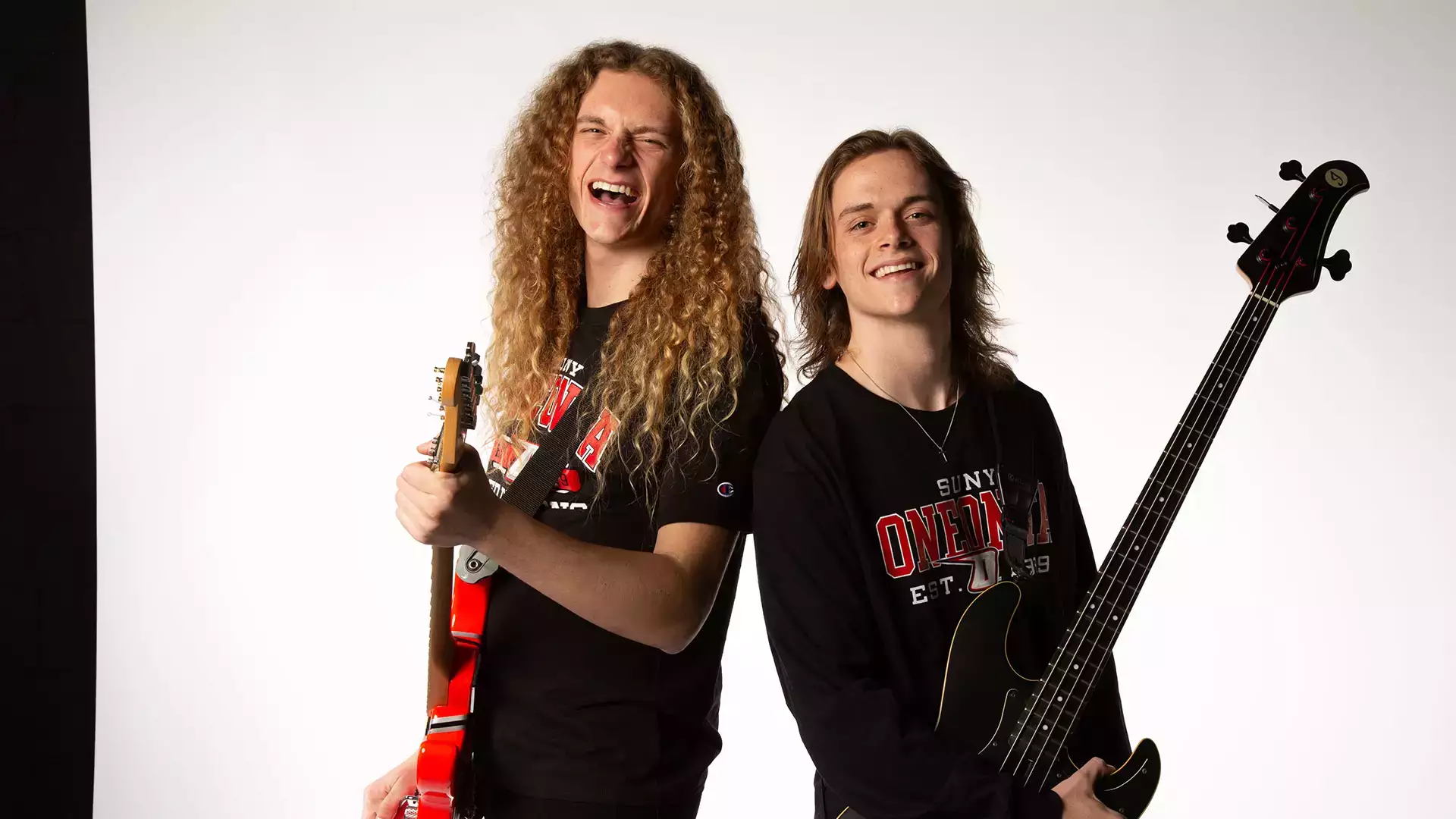 Bryce and Reece Maopolski, whose heavy metal band, “Brotality,” went viral with a video of them performing in IRC