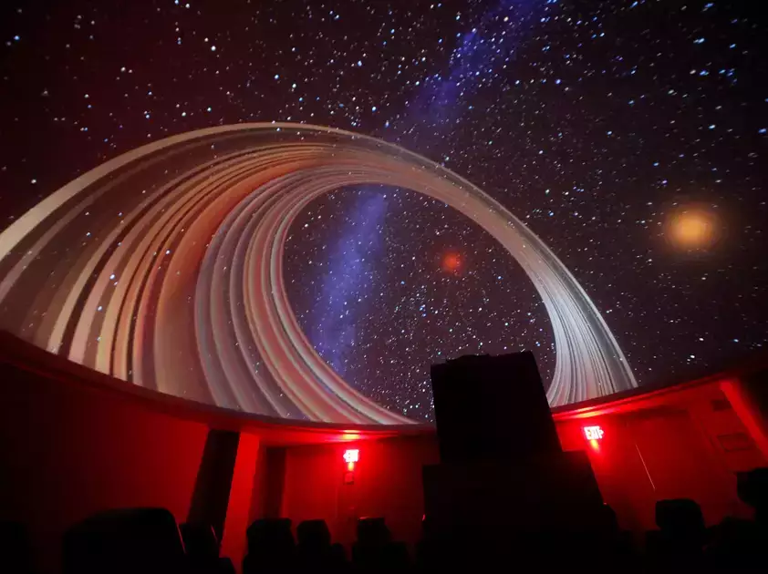 SUNY Oneonta's digital projector planetarium a night sky simulation