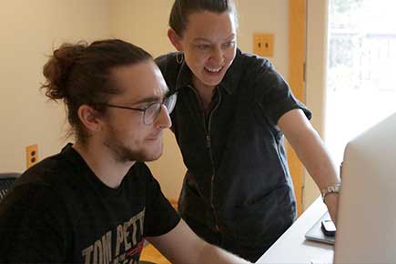 Clayton Davis, an Art and Design BFA 